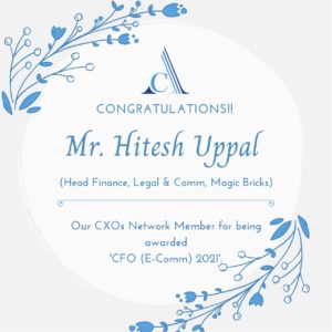 Mr. Hitesh Uppal won CFO India Award